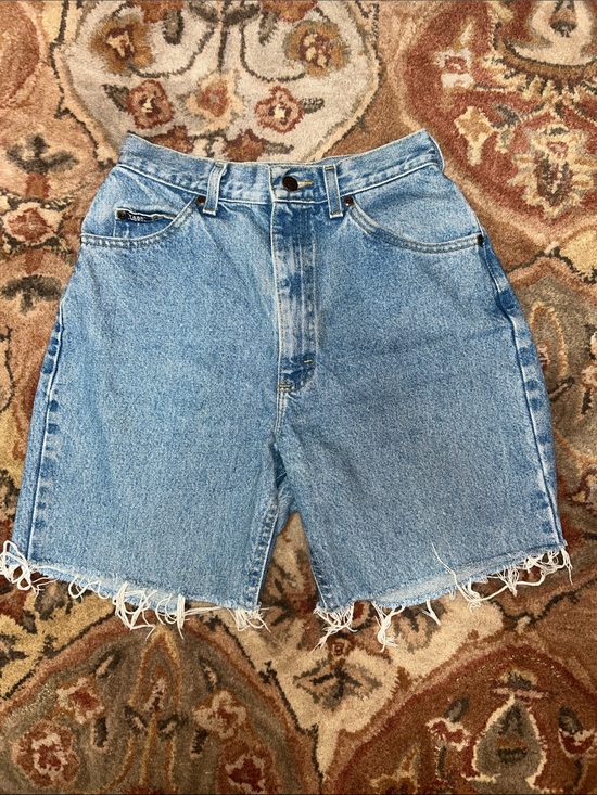 Lee Pants - Vintage Lee High-Waist Denim Cutoff Bermuda Shorts